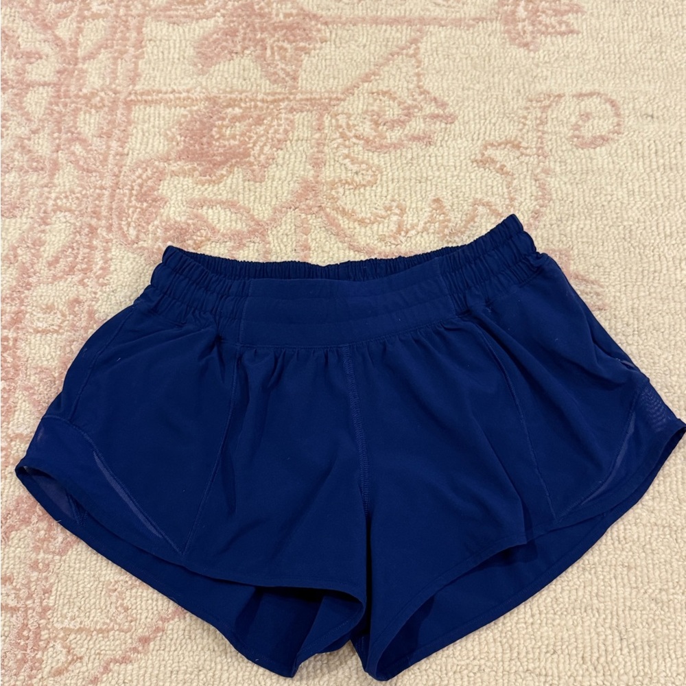 lululemon athletica Women's Larkspur Blue Athletic Shorts - Picture 3 of 5